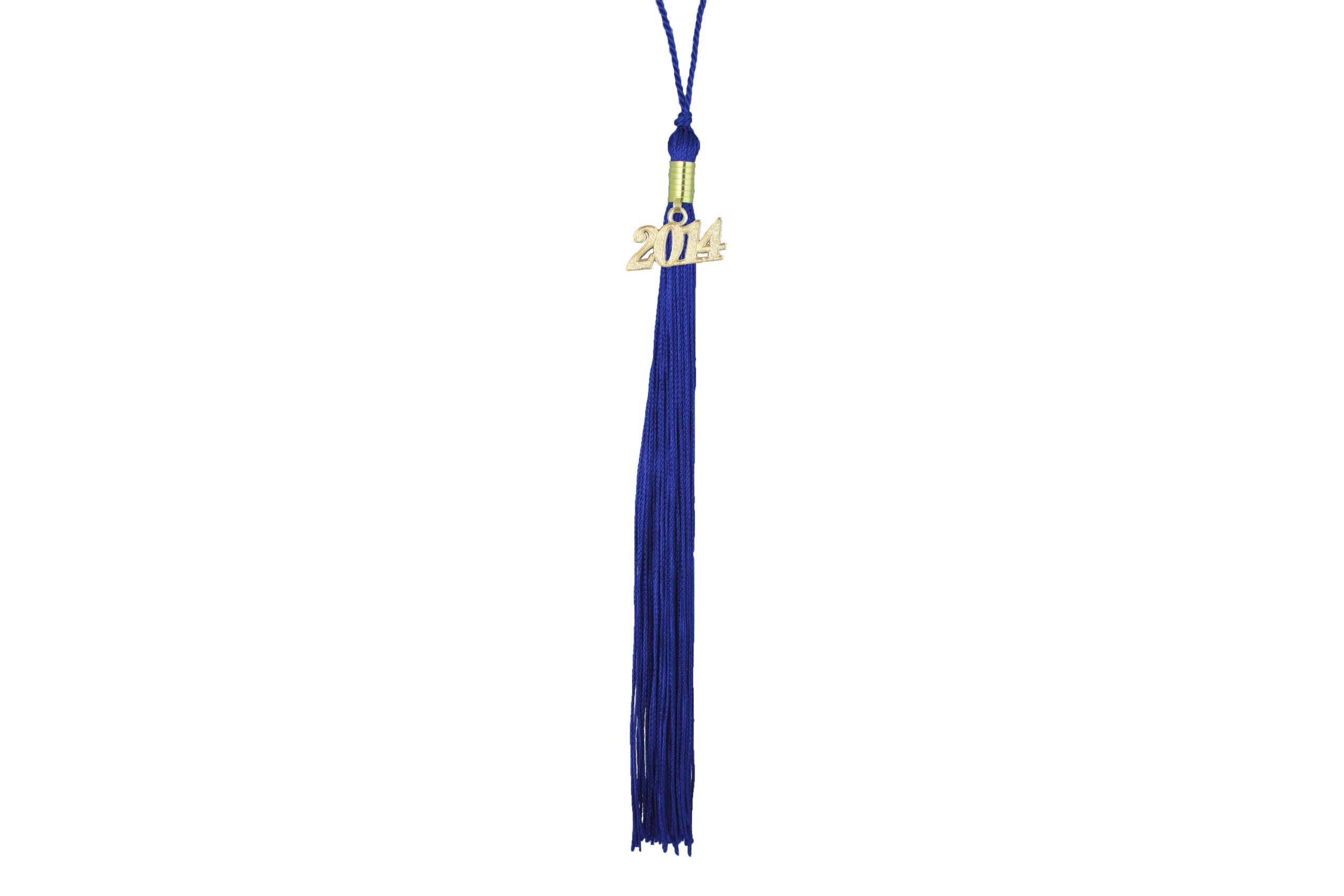 Graduation Tassel with 1988 Year Charm (Royal Blue)