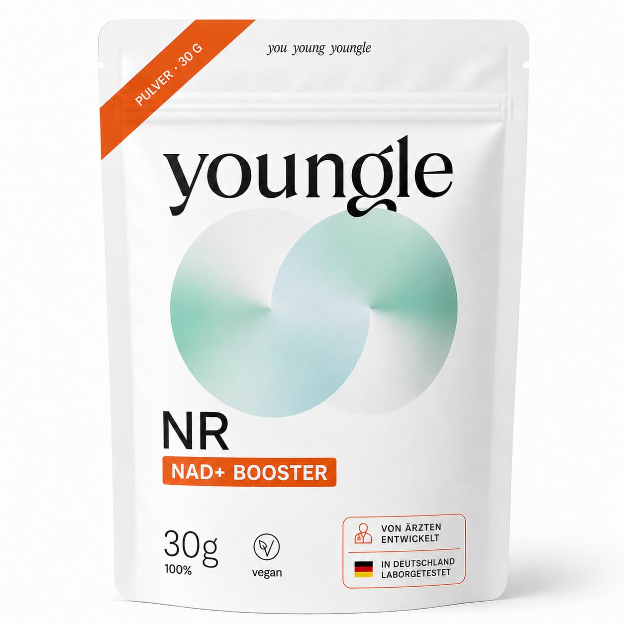 100% Pure NAD+ Nicotinamide Riboside Chloride 30g Powder - 3+ Month NR Cycle - High-Dose Anti-Aging Supplement & NAD Plus Booster - Developed by Doctors - Alternative to NMN - Made in Germany