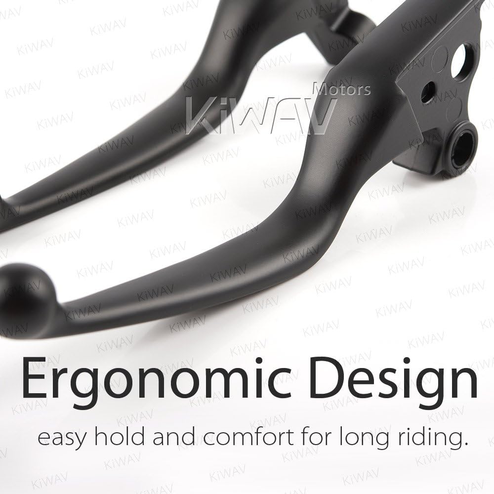 KiWAV Hydraulic Brake Clutch Hand Control Levers Clean Look Black Compatible for Harley '08-'13 Touring & Trike Models