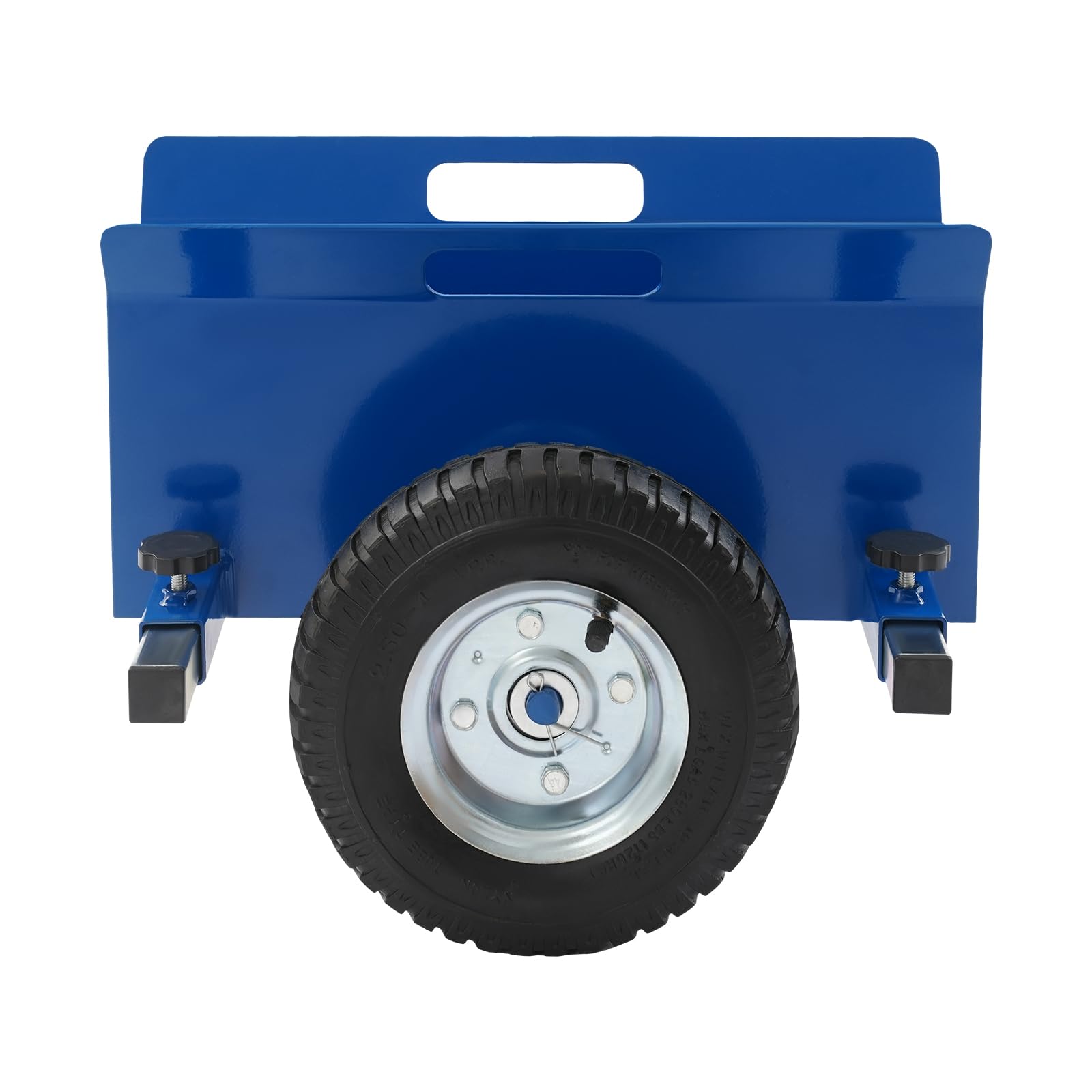 Carro de plataforma de hasta 500 kg con 2 ruedas, 250 mm de ancho de sujeción para cargas pesadas para obras, almacenes, talleres