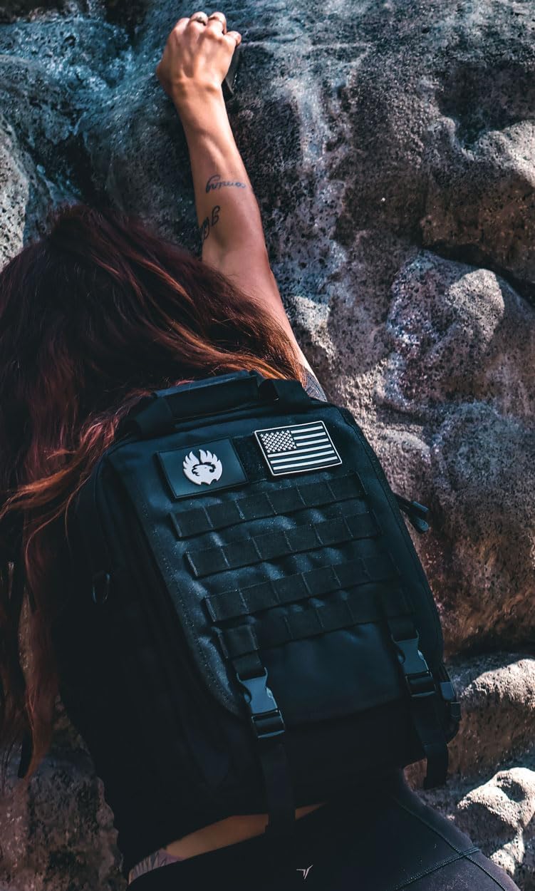 TORCH MOLLE Urban Commuter Backpack Laptop Bag Rucksack for Hiking Cycling Crossfit Light Rucking EDC Gear V2 (Black) - Image 6