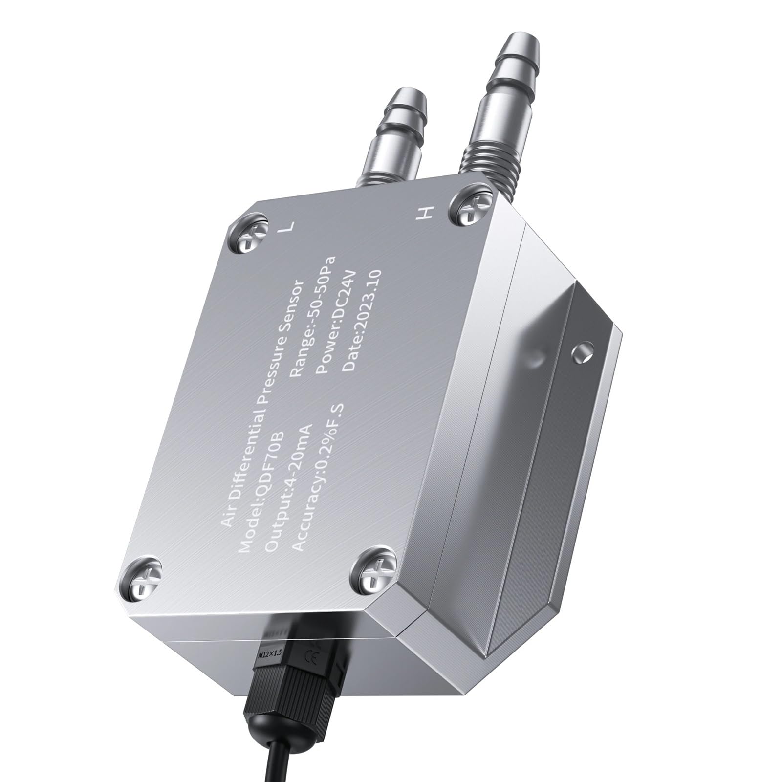 Sensor de presión diferencial Transmisor aire y viento Alta precisión(-100~100Pa)