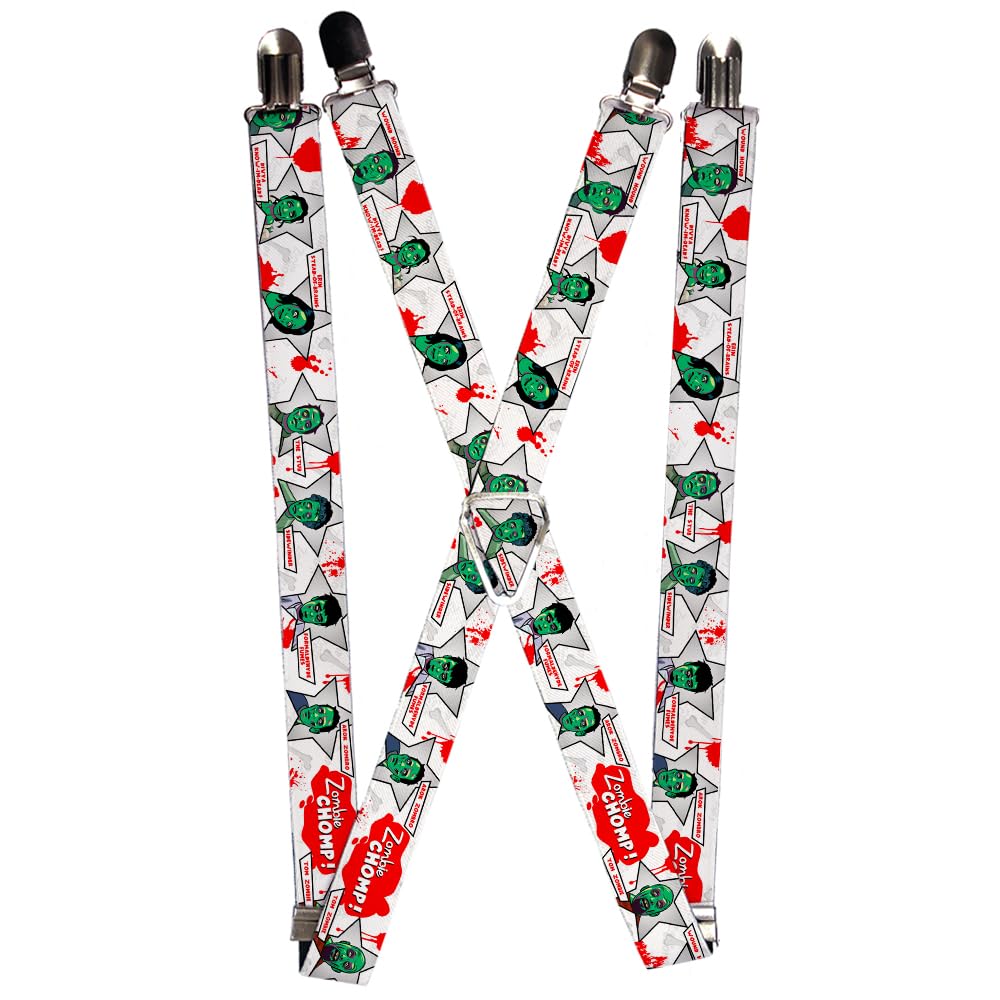 Tirantes Zombie Chomp! accesorio de moda elástico de 1 pulgada 4