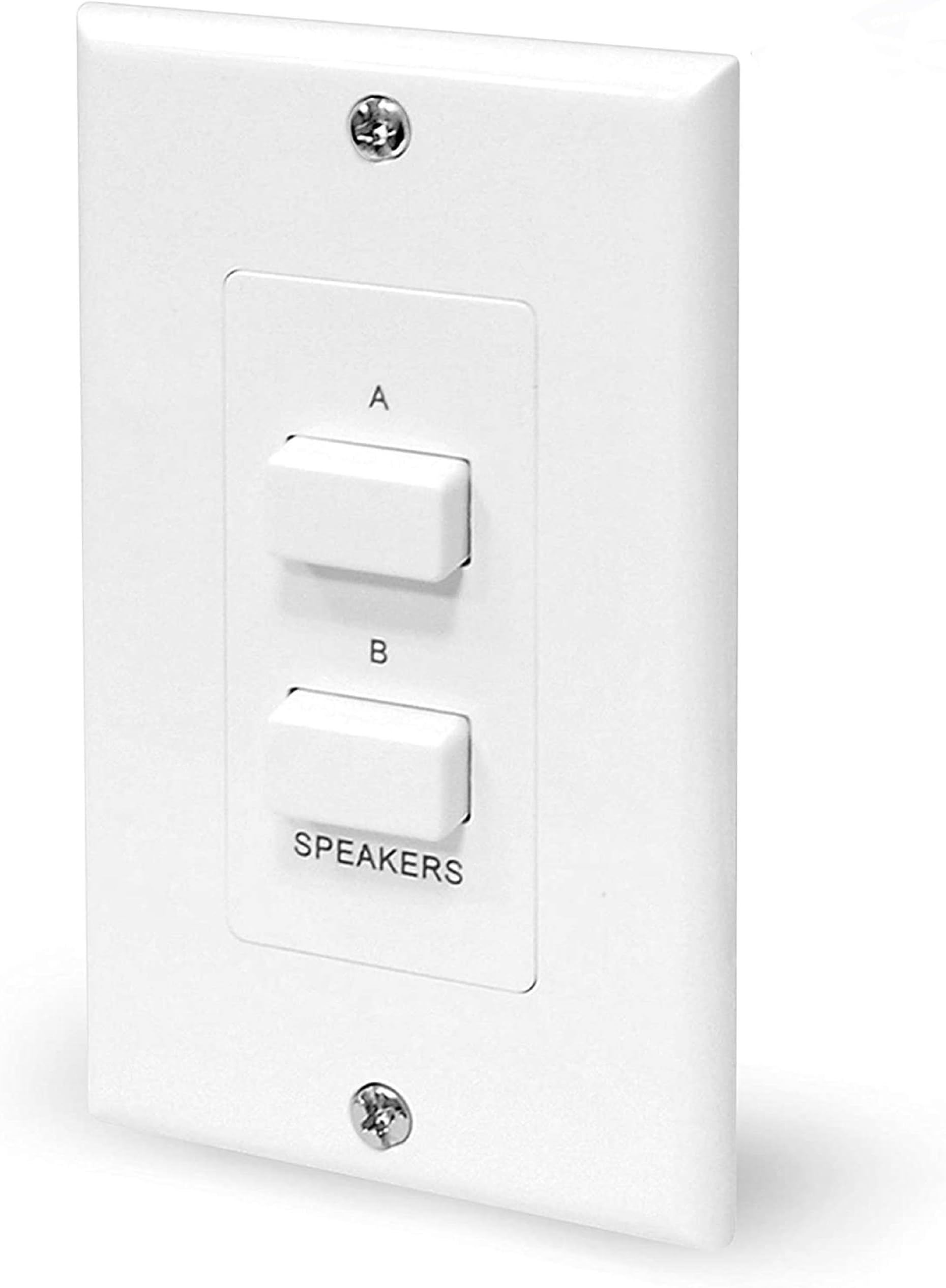 Pyle In-Wall Speaker Selector Switch, Wall Plate Speaker Control
