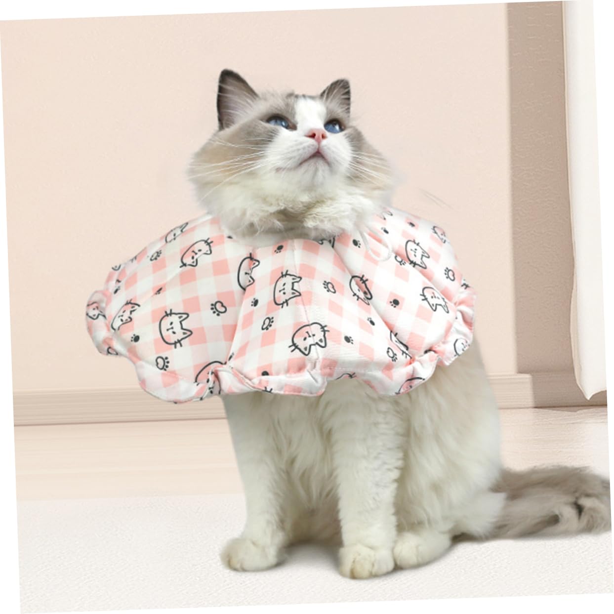 Yardwe Collar Ajustable para Lamer Gatos 2 Unidades Cómodo para El Cuello De Tu Mascota.