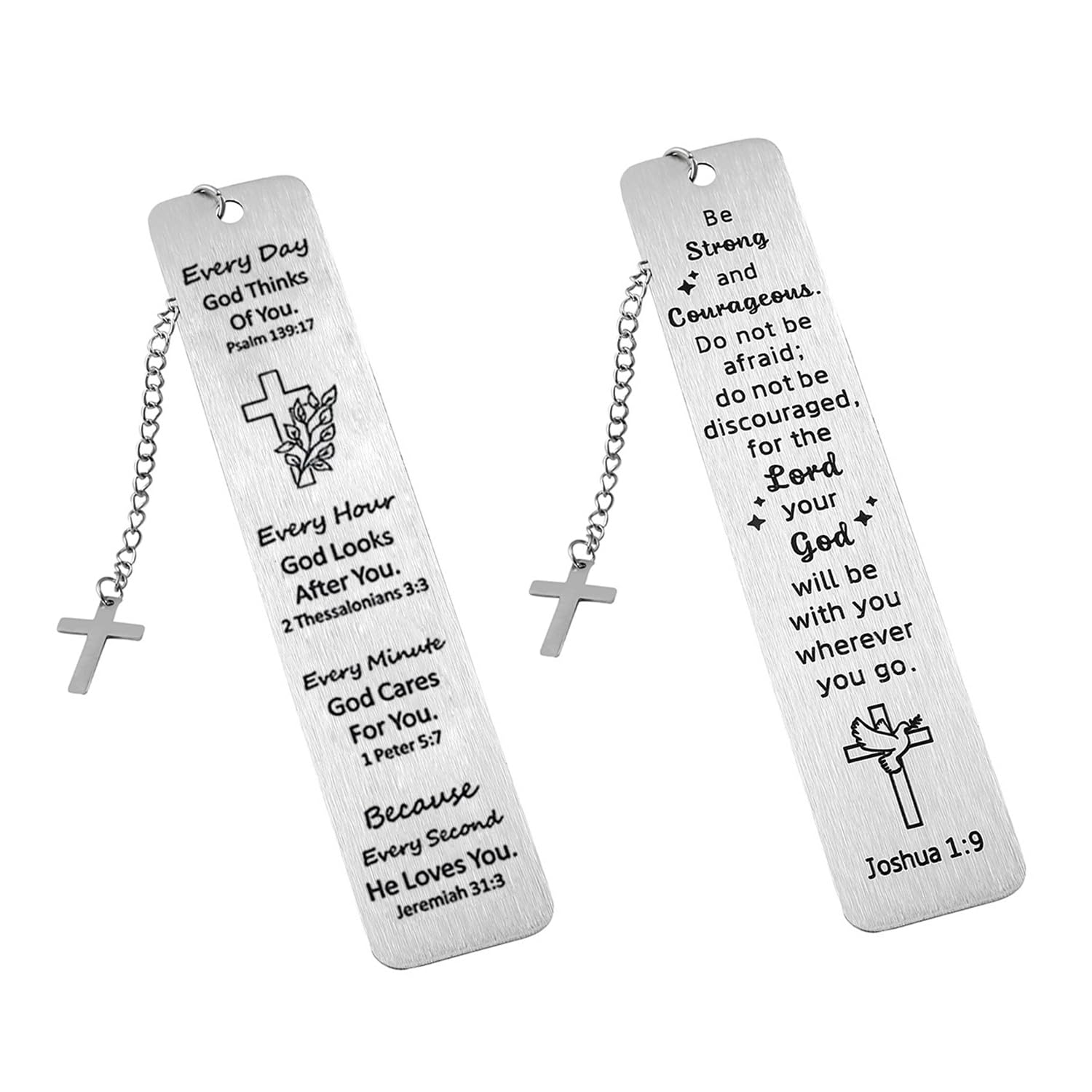 2 PCS Christian Bookmarks Gifts,Inspirational Bible Verse Bookmark