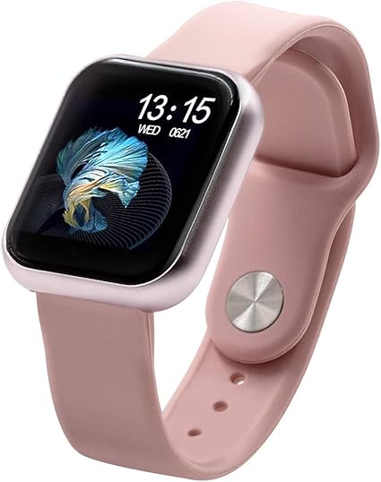 relógio inteligente smartwatch rose
