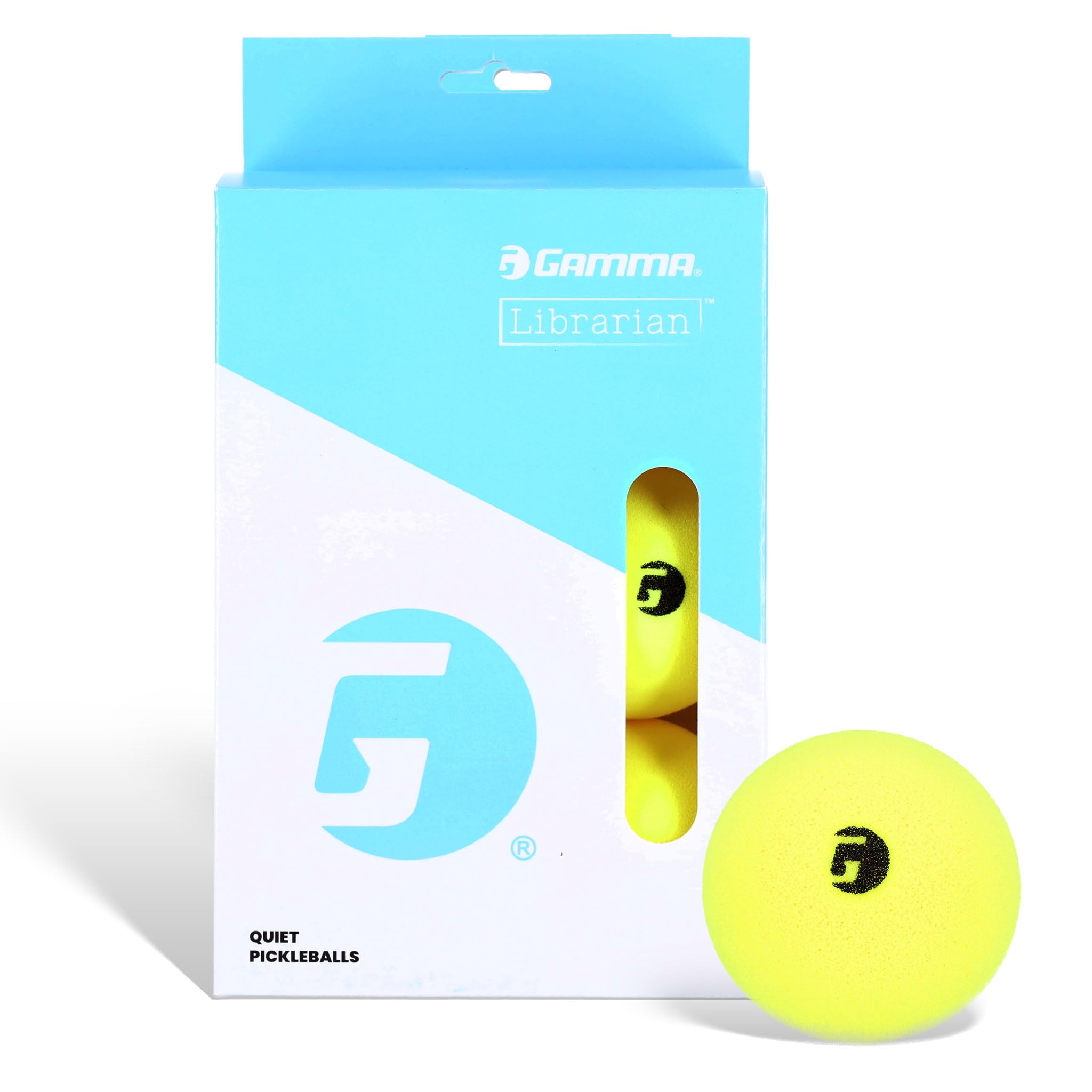 GAMMA Librarian Balles en mousse pour la pratique du pickleball (tennis léger) avec un véritable rebond sur toutes les surfaces – Approuvé par l'USAP, silencieux, réduction du bruit, pour les parcs