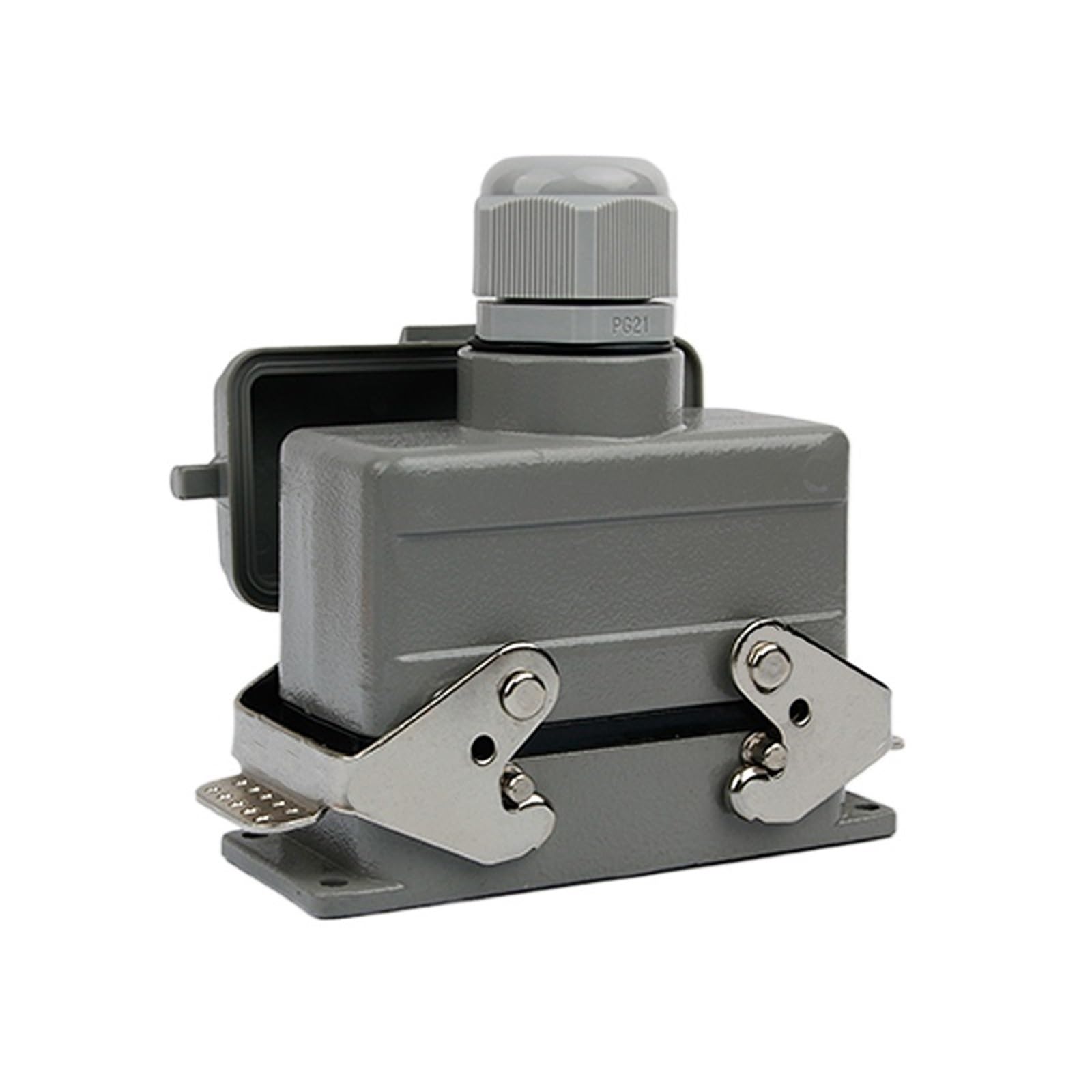 Conector industrial de 16 núcleos HE-016-5 rectangular de 16A con tapa 3