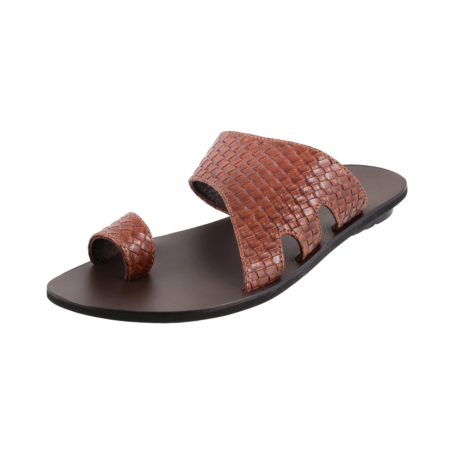 Metro Mens Leather Tan Slippers (Size (5 UK (39 EU)) (B09BJ3R3JB) Amazon Price History, Amazon Price Tracker