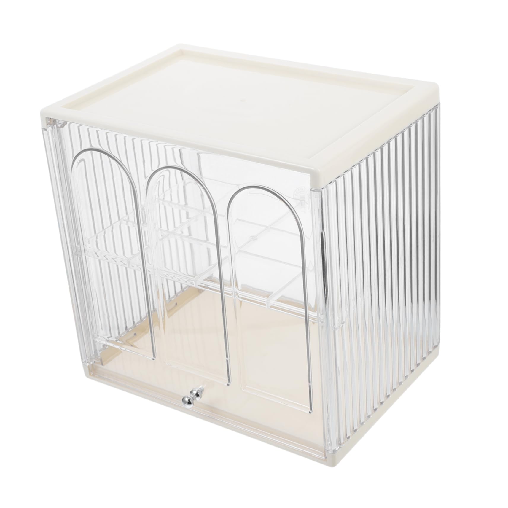 Contenedor de Plástico Apilable de 2 Niveles, Recipiente Transparente Hermético para Encimera de Cocina, Conserva el Pan y Separa Distintos Tipos de Panecillos