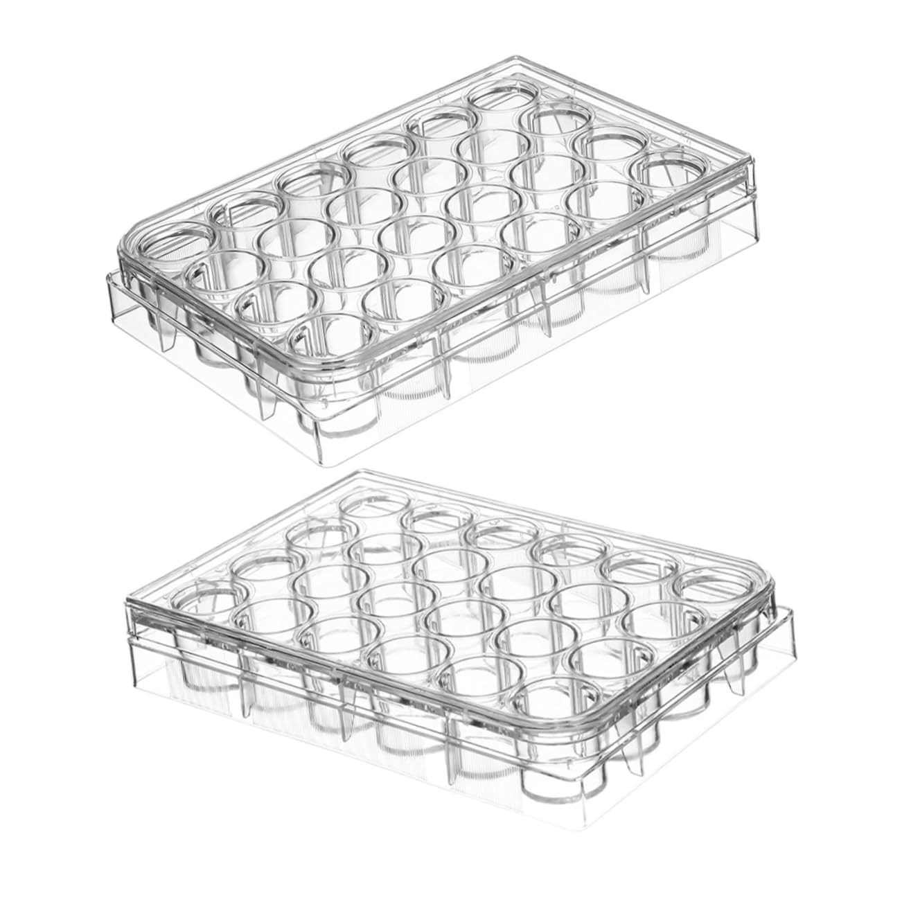 OSOLADY 24-Well Reaction Plates Lab Cell Culture Plate Tissue Equipment Tissue Tray