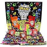 🍬Contains various Brain Blasterz products - Sour hard candies, Candy Spray, Sour Gum, Sour liquid candy, Sour Chew Bar and more