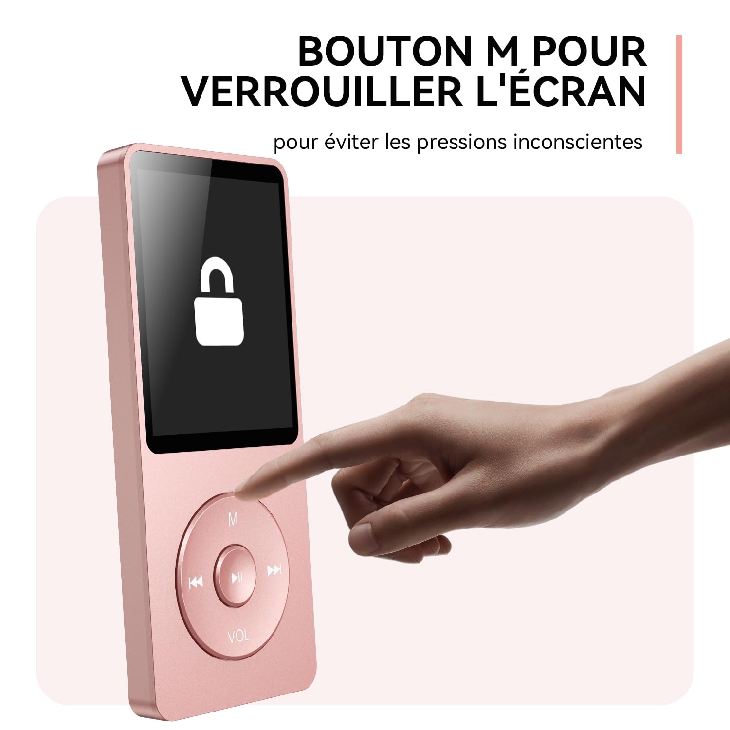Lecteur MP3 AGPTEK 32 Go Bluetooth 5.3,Écran de 1,8 Pouces