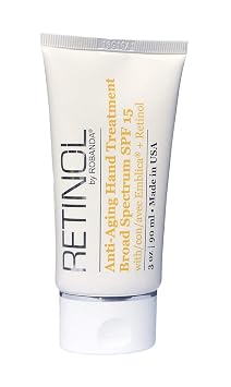 Robanda Retinol Anti-Aging Hand Cream - Hydrating & Moisturizing Hand Lotion with Anti-Aging Formula to Help Prevent Wrinkles & Reduce Fine Lines, 3 oz, Unscented