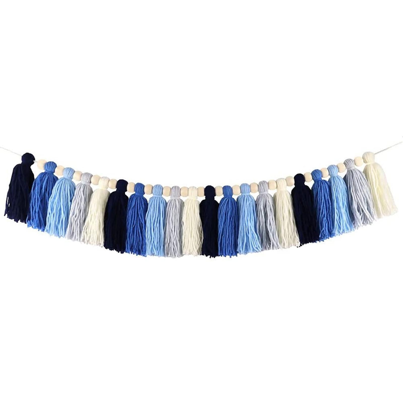 Xjdzineq Tassels Garlands Cotton Pastels Banners Colorful Birthday Christmas Party Decoration Wall Hangings for Bedroom, Nursery Wall Decoration