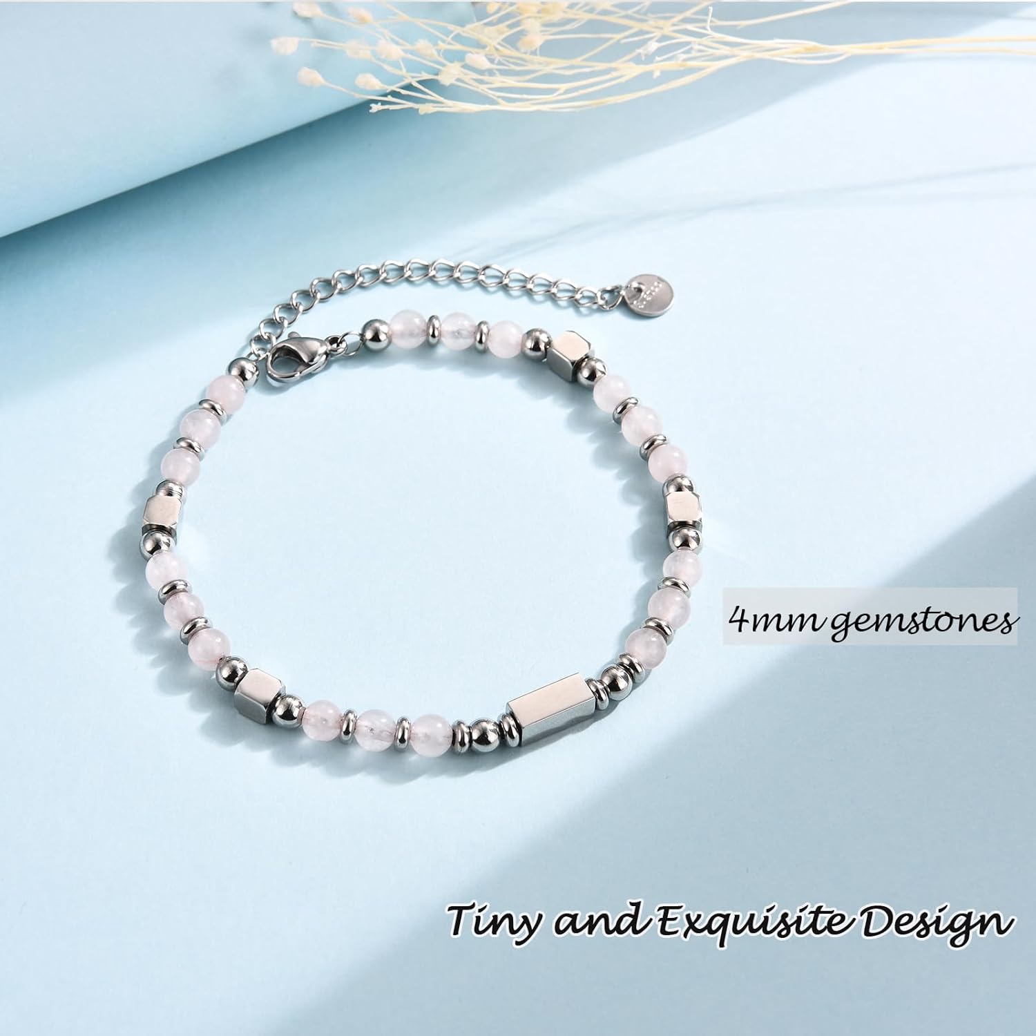 4-18 Year Old Girls Birthday Gifts, Sweet Tiny Gemstone Beaded Birthday Bracelets with Happy 4-18th Birthday Message Card for Daughter/Granddaughter/Niece/Sister/Best Friend - Image 5