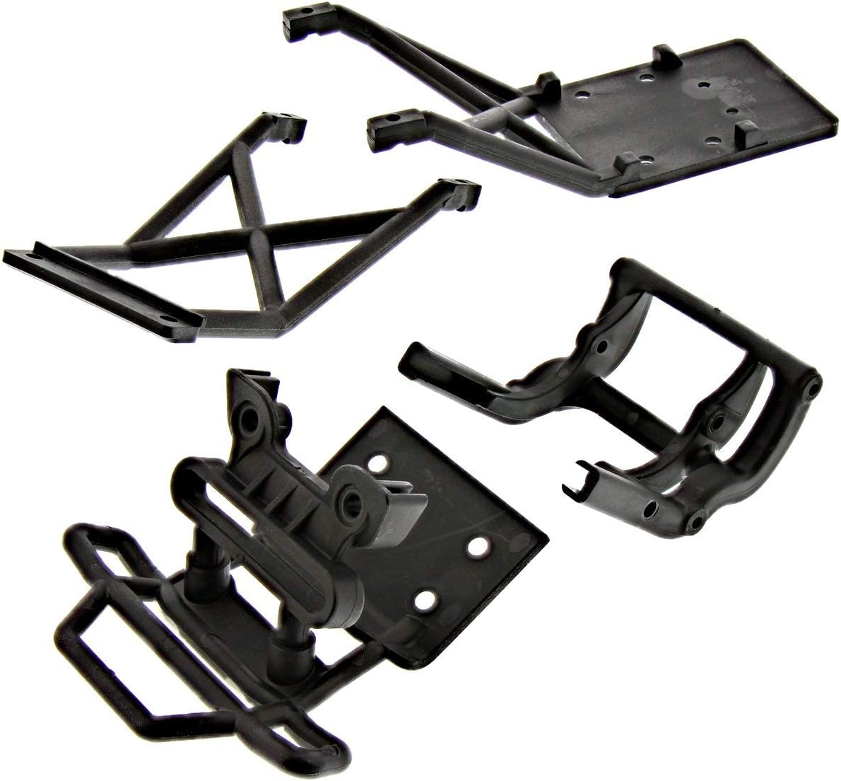 Traxxas 1/10 Craniac 2WD * BLACK FRONT BUMPER, WHEELIE BAR, MOUNTS