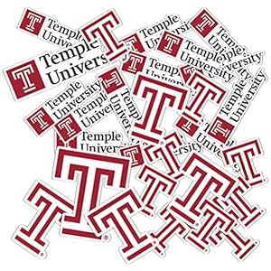 Temple University Sticker TU Owls Stickers Vinyl Decals Laptop Water Bottle Car Scrapbook T1 (Type 1-1)