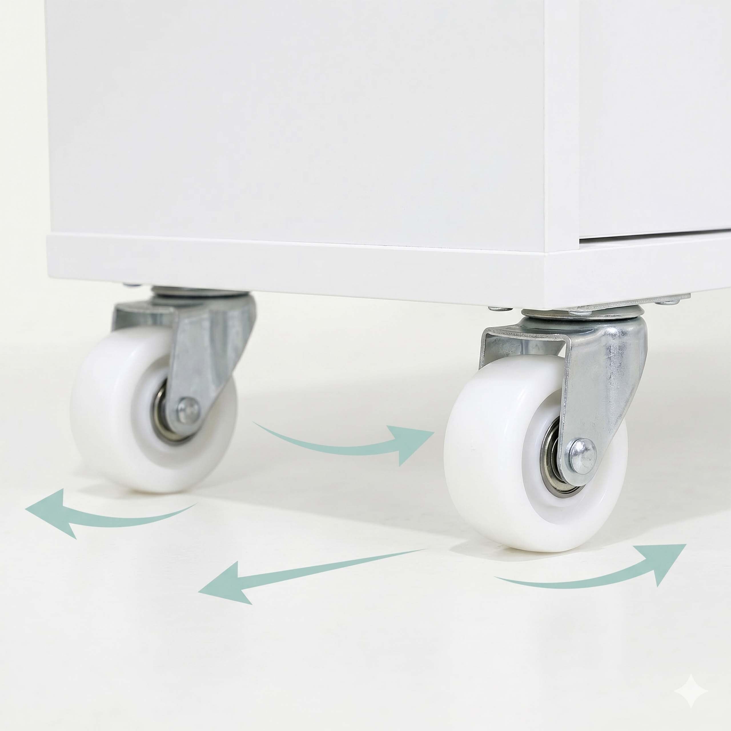 Relaxdays Chariot de Niche Blanc/Naturel