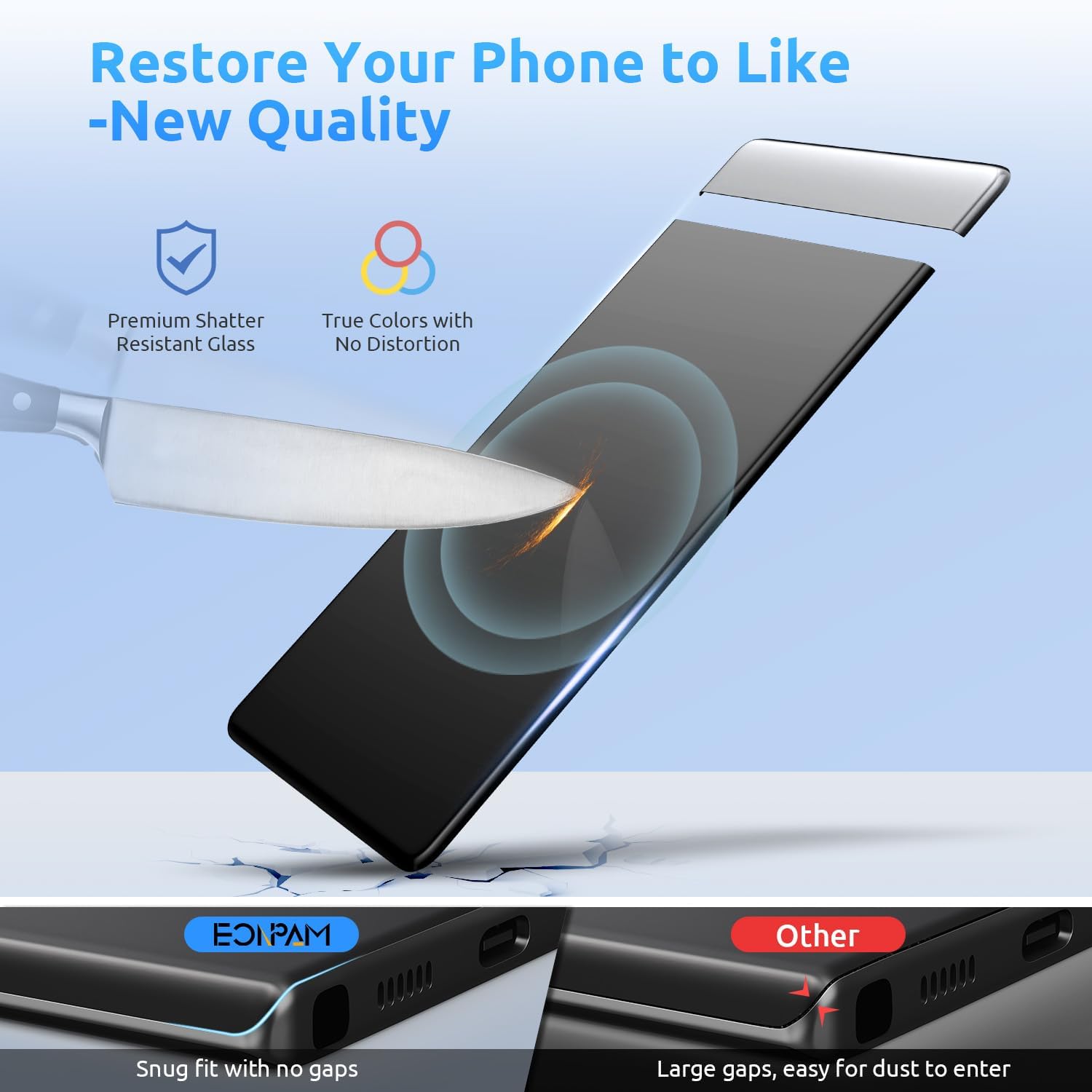 Back Glass Replacement for Google Pixel 6 Pro Back Cover Rear Housing Repair Tool Kit Genuine Rear Glass (Black)