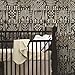 RoomMates RMK12371PL Black Persian Ikat Peel and Stick Wallpaper, 20.5 in x 18 ft