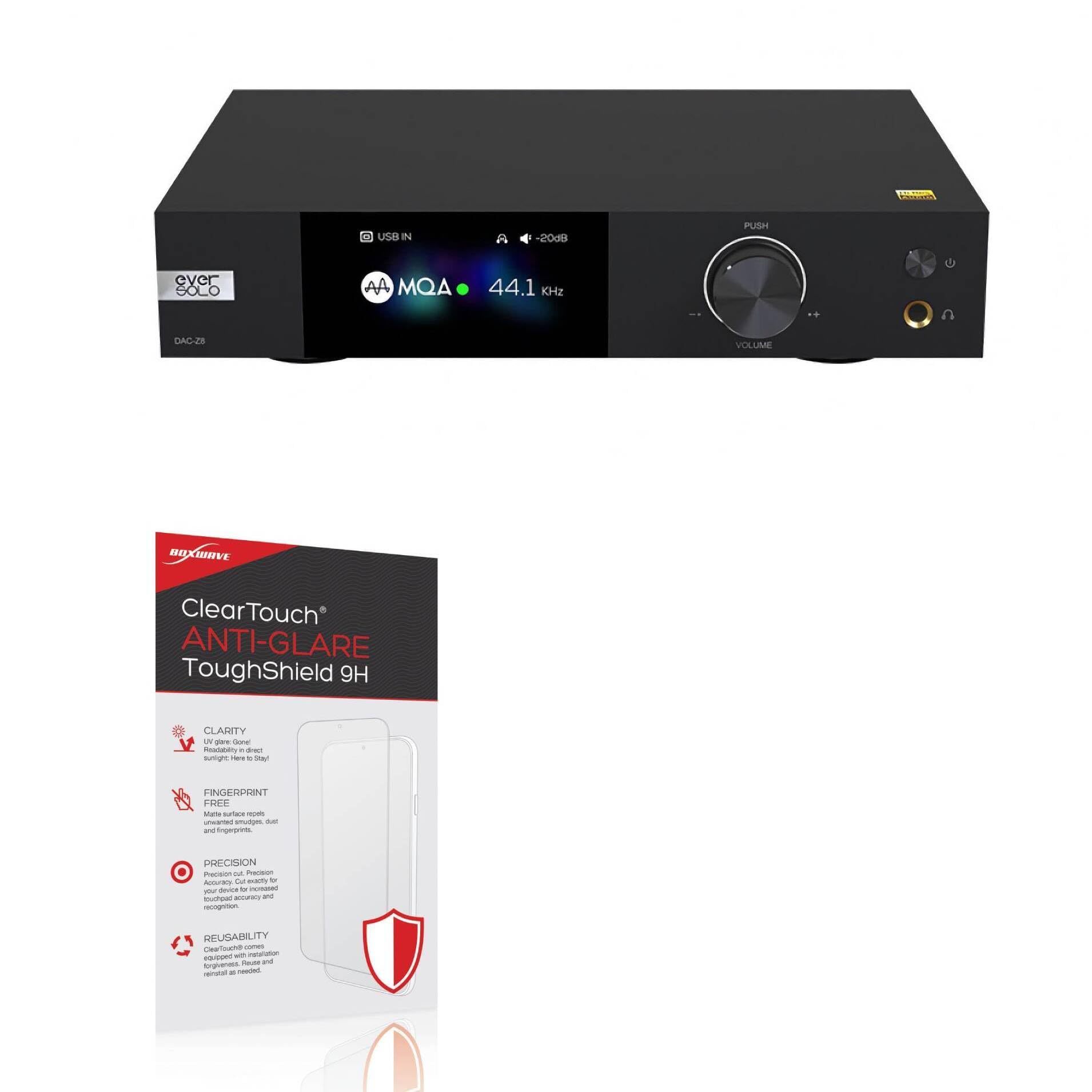 BoxWave Screen Protector Compatible with Eversolo DAC-Z8 - ClearTouch Anti-Glare ToughShield 9H (2-Pack), Anti-Glare 9H Tough Flexible Film Screen Protector