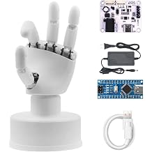 AmazingHand Open Source Dexterous Robotic Hand, Left Hand, 8DOF Serial Bus Servos, TPU Flexible Shell, LeRobot Compatible, SO-ARM101 Compatible, Pre-Assembled, for Learning Research