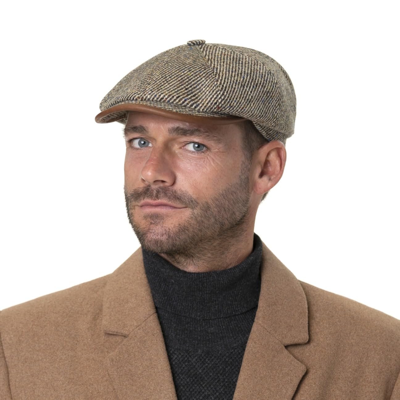 Stetson Kaszkiet Hatteras LiftonMężczyźni - Made in Germany czapka gawroszka z daszkiem wełniana daszkiem, podszewką jesień-zima Zima