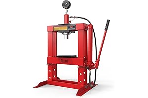 TUFFIOM 10-Ton Hydraulic Benchtop Press