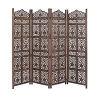 Algopix Similar Product 1 - Benzara Wood Panel Screen Distressed
