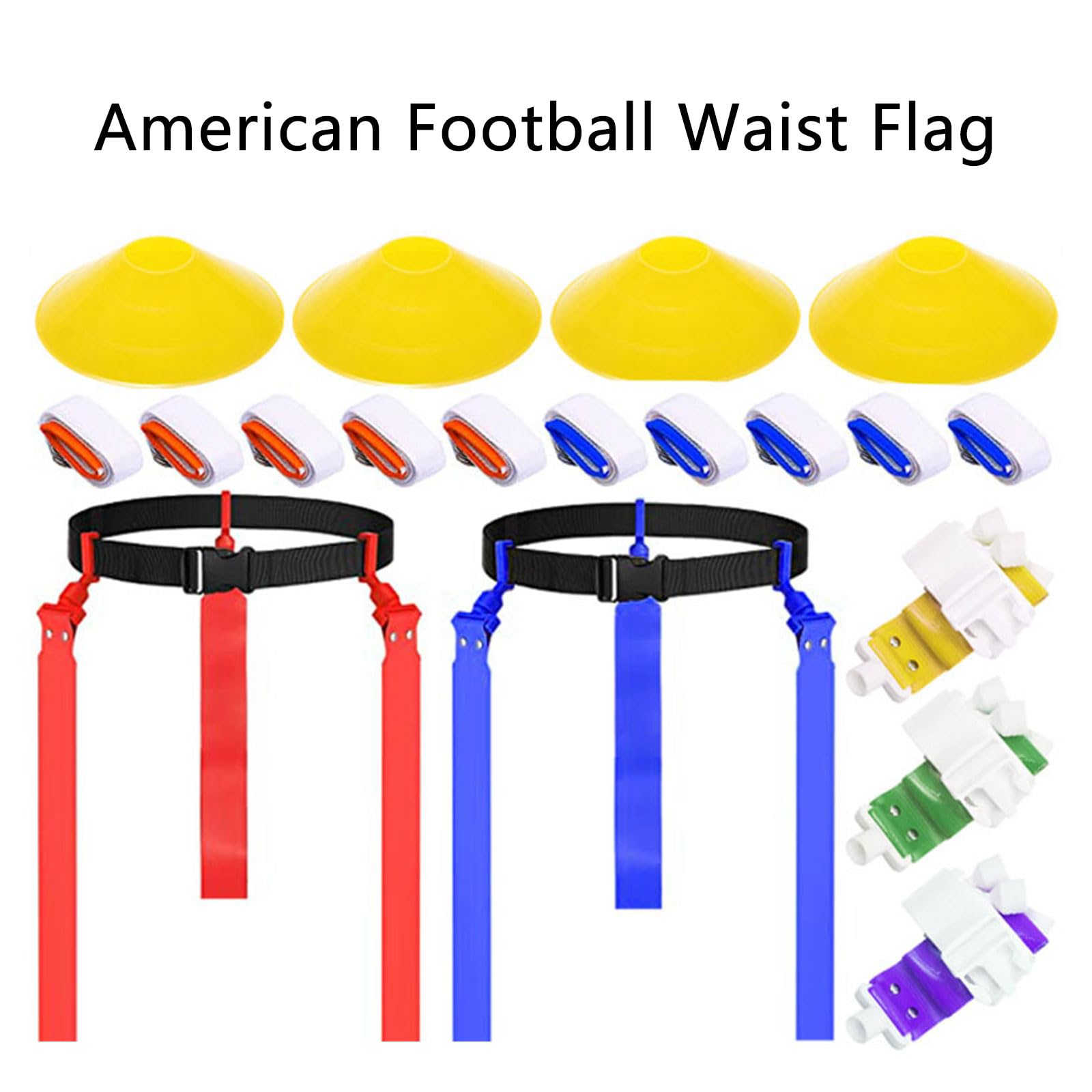GMBYLBY Football Flags Soccer Flags Belt Soccer Football Belt Waist Flags Soccer Belt Soccer Exercise Belt Sport Equipment