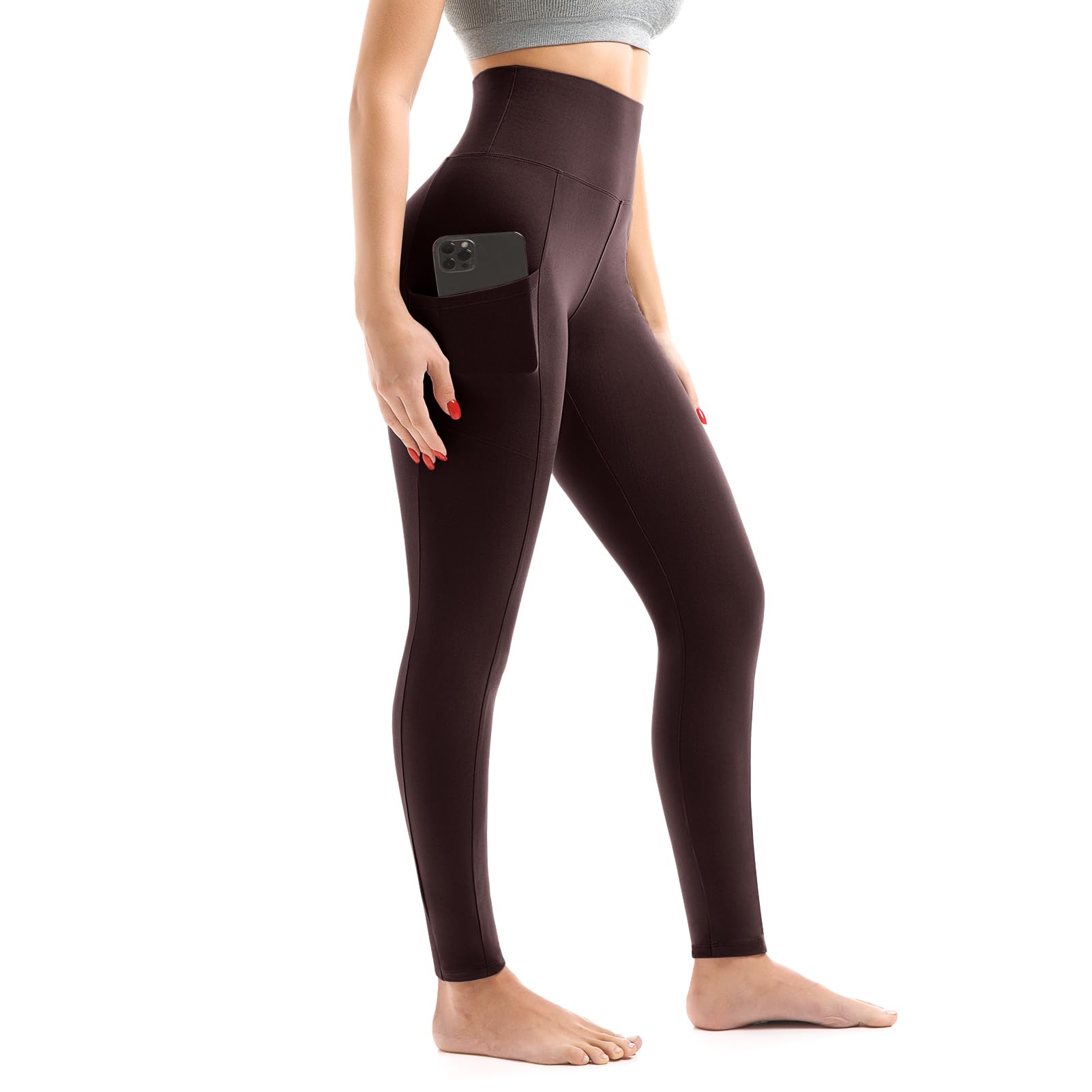Walifrey Leggings with Pockets for Women