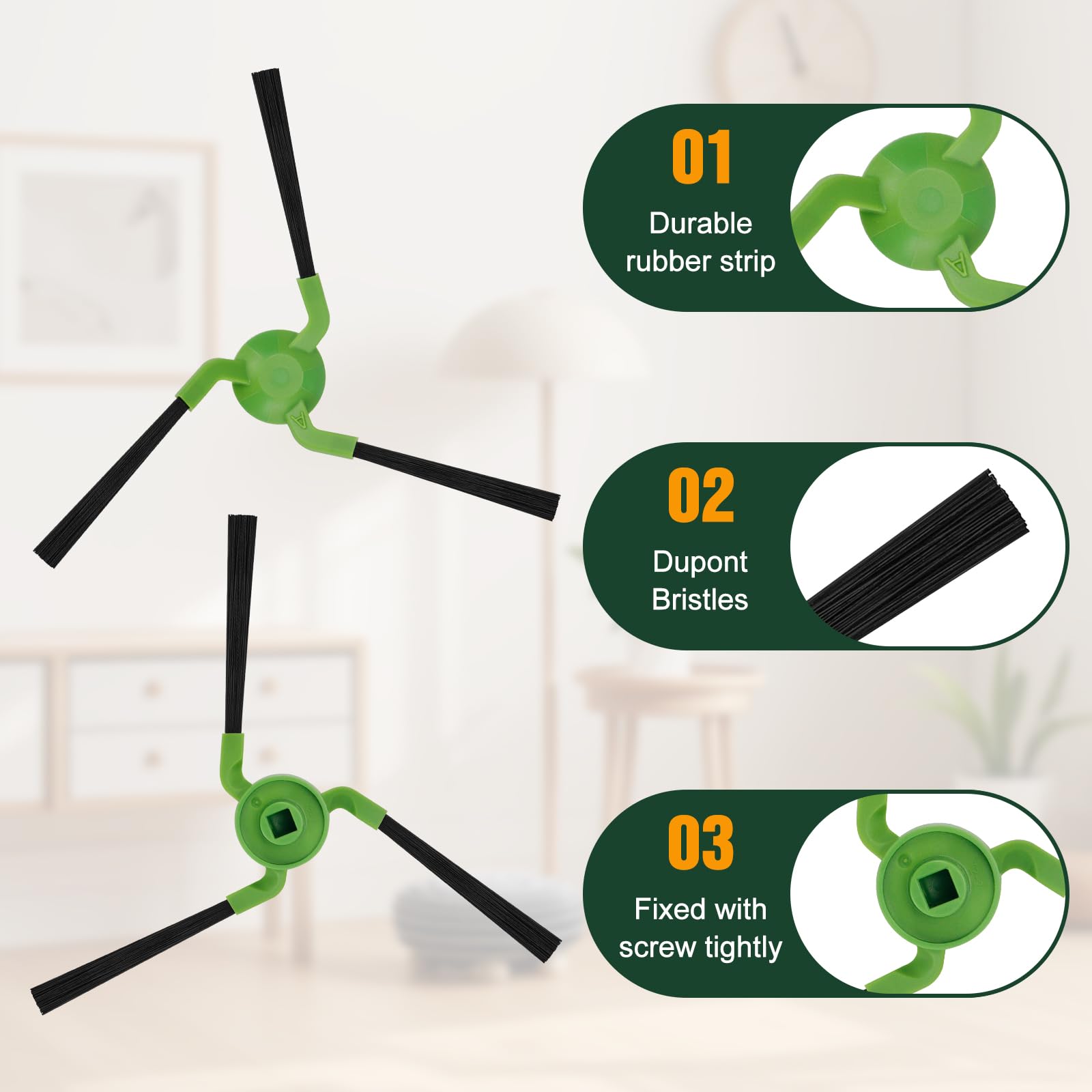 19 pezzi di ricambio accessori per robot aspirapolvere iRobot Roomba Max 705 Combo+/Roomba Max serie 700 Combo Robot Aspirapolvere, 2 spazzole principali, 1 mocio a rullo, 6 spazzole laterali