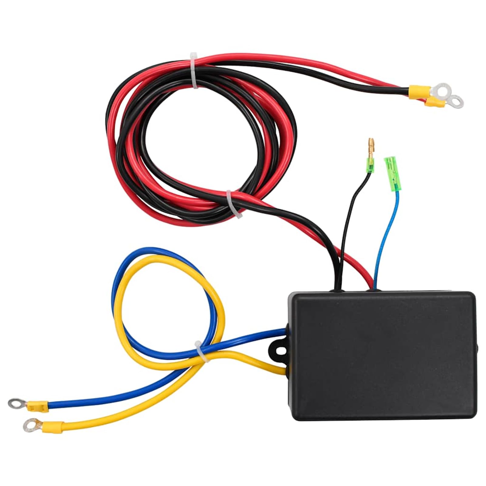 Gecheer Cabrestante Eléctrico 12V 1,2 HP - Máx. 1360 KGM, 9m Cable de Acero, Control Remoto Inalámbrico, Apto para Recuperación de Vehículos Modelo YHSLRZJ-210231ES