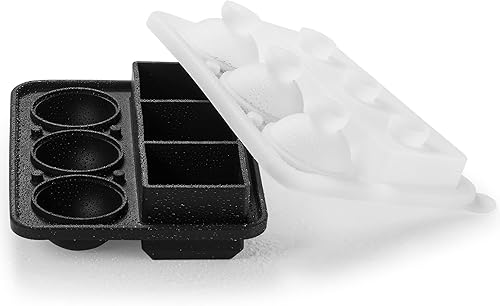 Miniatura 8 de Nax Caki Bandeja grande para cubitos de hielo con tapa, paquete de 4 (nueva versión 2024), moldes apilables de silicona para cubitos de hielo de 8