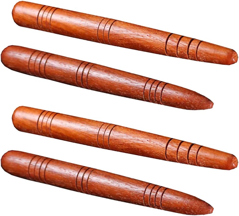 Wooden Massage Stick Foot Hand Acupoint Pen Cone Thai Health Care