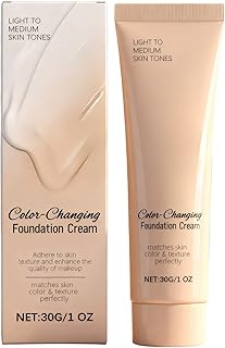 Base líquida que cambia de color, cobertura c...