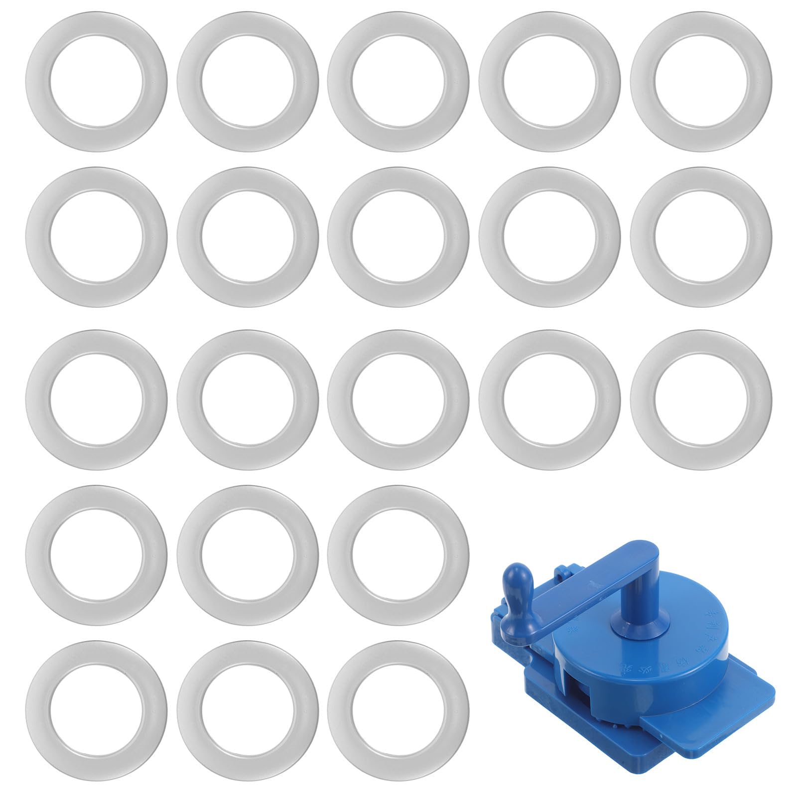 Kit œillets pour rideaux romains 38 mm anneaux plastiques ronds avec outil