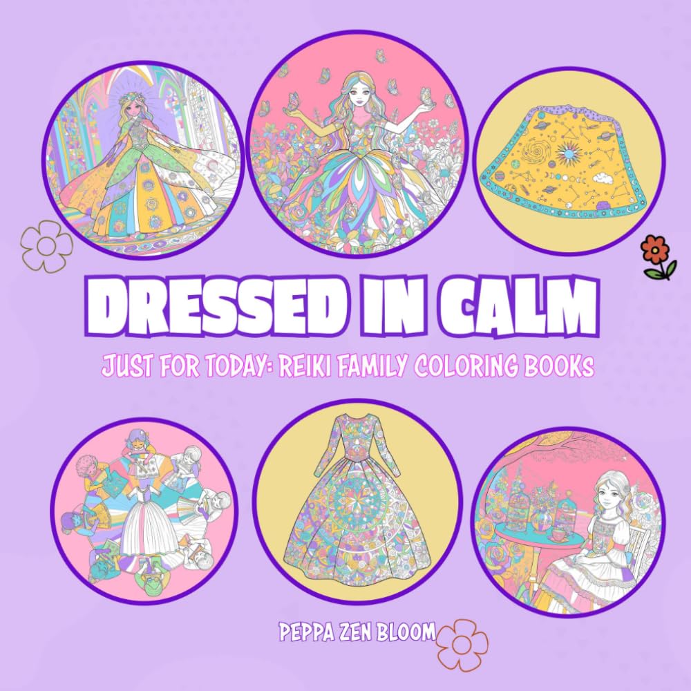 Dressed in Calm: A Reiki-Inspired Coloring Book for Kids and Families (Just for Today: Reiki Coloring Books)