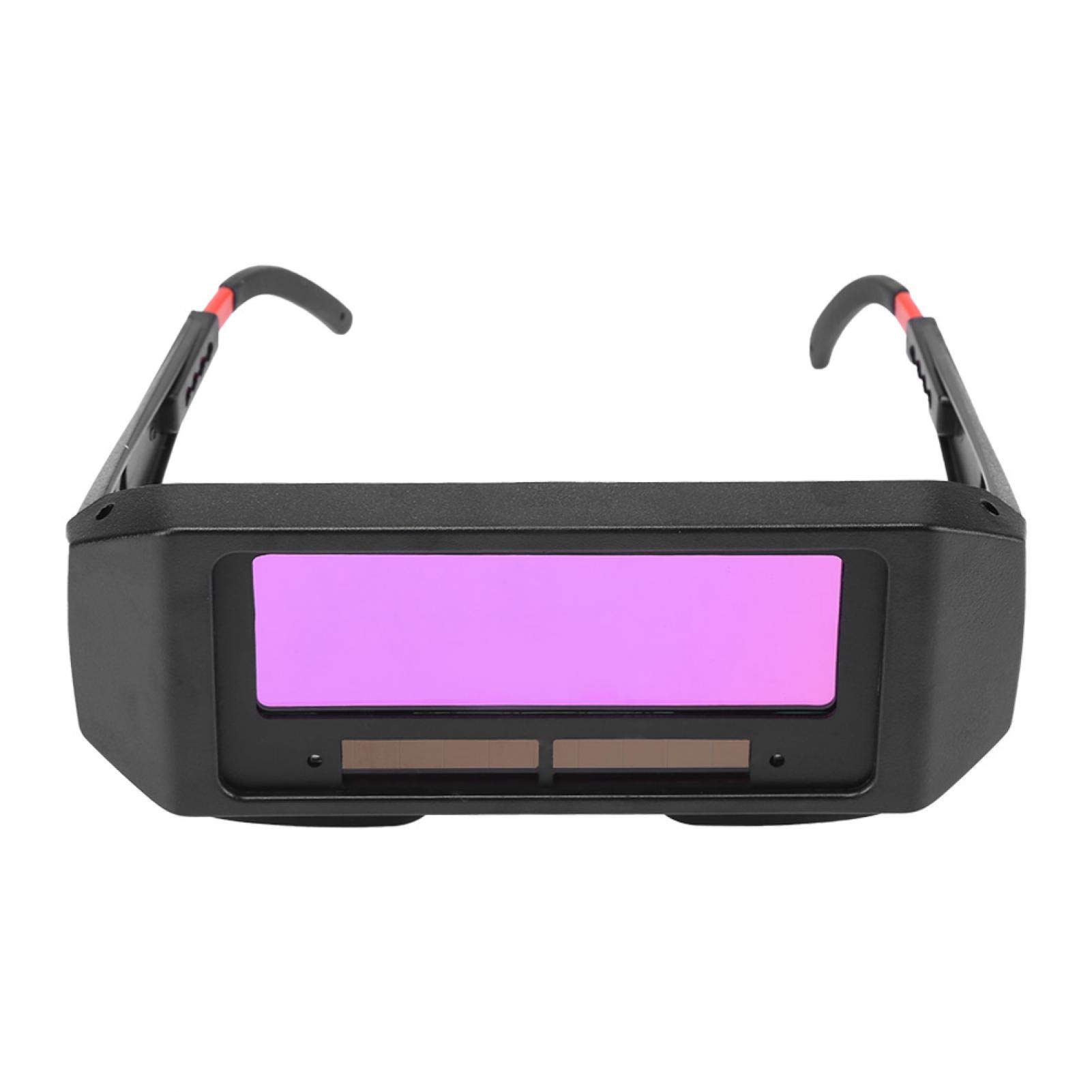 Sólidos ojos de soldador anti-ultravioleta Gafas Diseño liviano Gafas de soldadura con oscurecimiento automático solar Gafas TIG MIG con células solares para soldadura de acero con gas