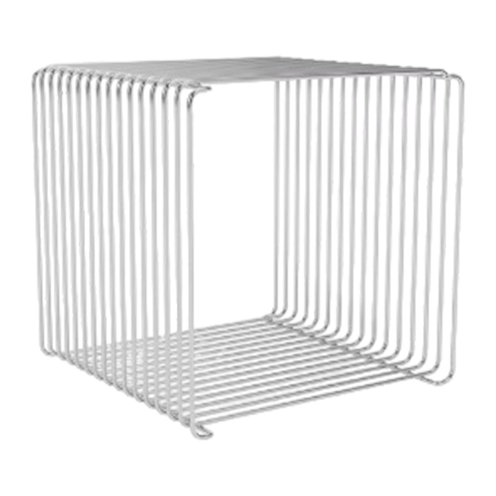 Side Table for Couch Space Saving Metal Snack Table for Outdoor Yard Balcony 30x30x30cm|Home & Garden| Furniture| Tables-image-32