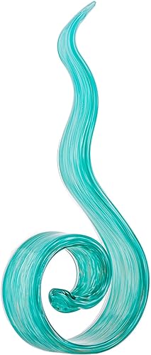 Escultura de llama de vidrio soplado a mano, estatua de adorno artístico, figuritas para decoración del hogar, mesas de café, tamaño de 11.5 x 2 x 6