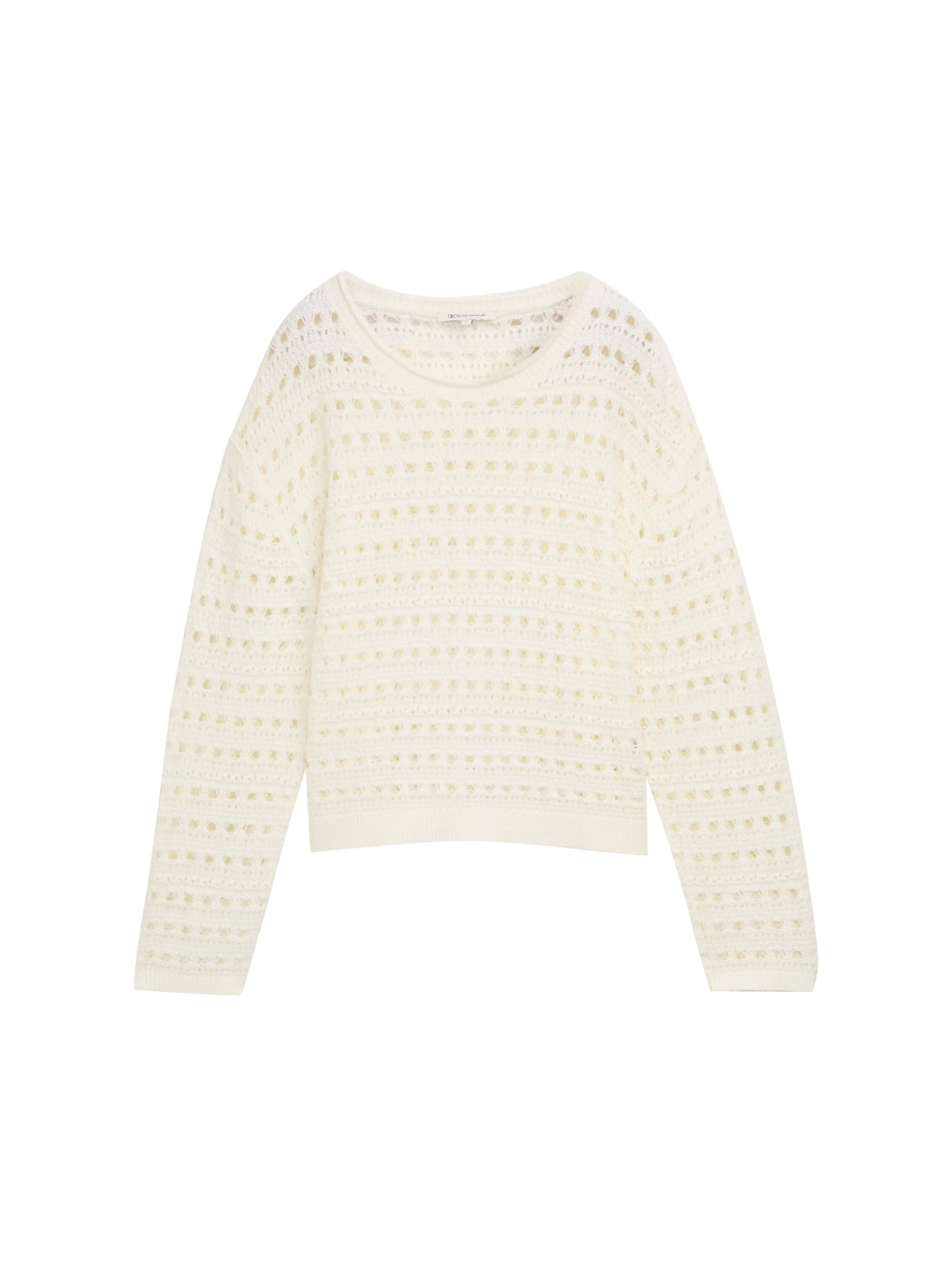 TOM TAILOR Denim Women's 1046664 Pullover Sweater, 10332-Off White, S