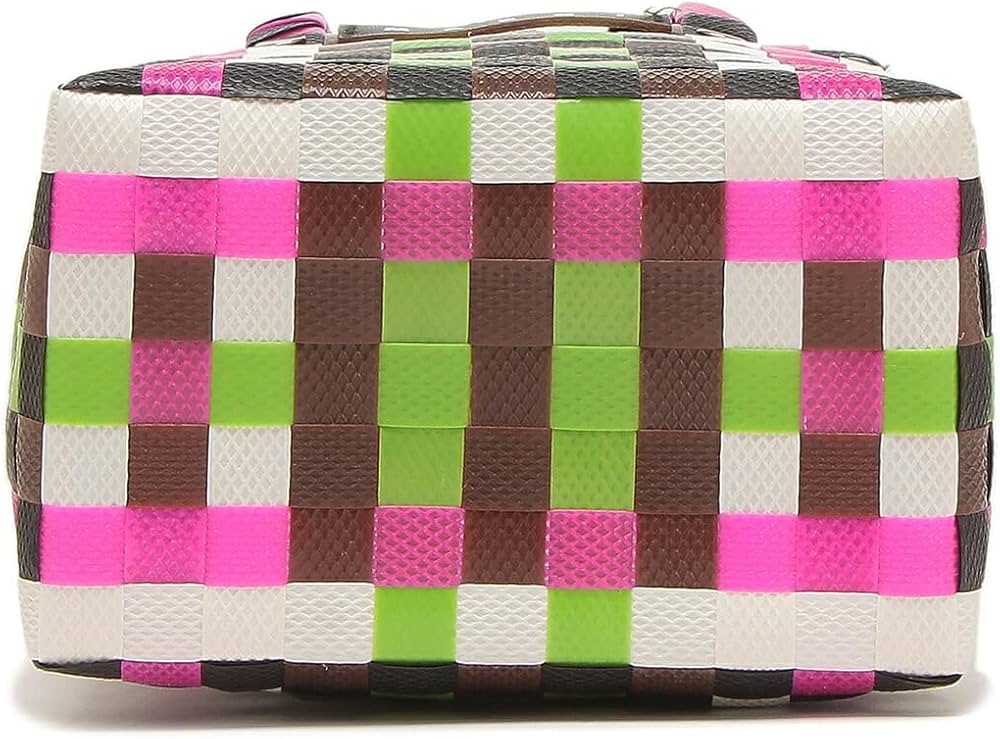 Amazon.co.jp: [マルニ]かごバッグ マルチカラー ウーブン マイクロ