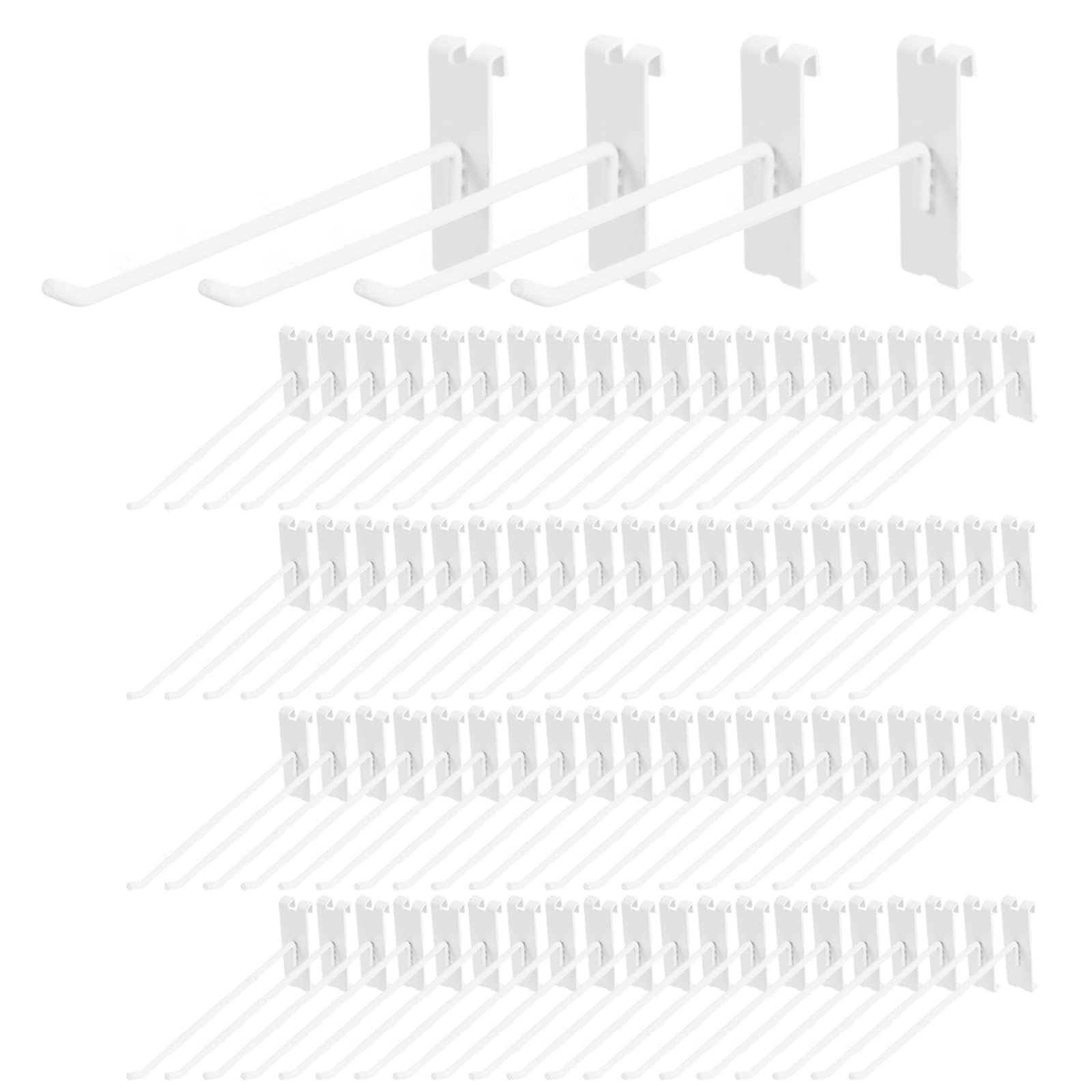 Polmart 25,4 cm, robust, Weiß, 84 Stück