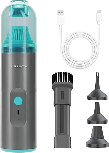 Aspiradora de mano inalámbrica, aspiradora de coche de alta potencia de 13000 Pa con motor sin escobillas y accesorios de soplador, para uso