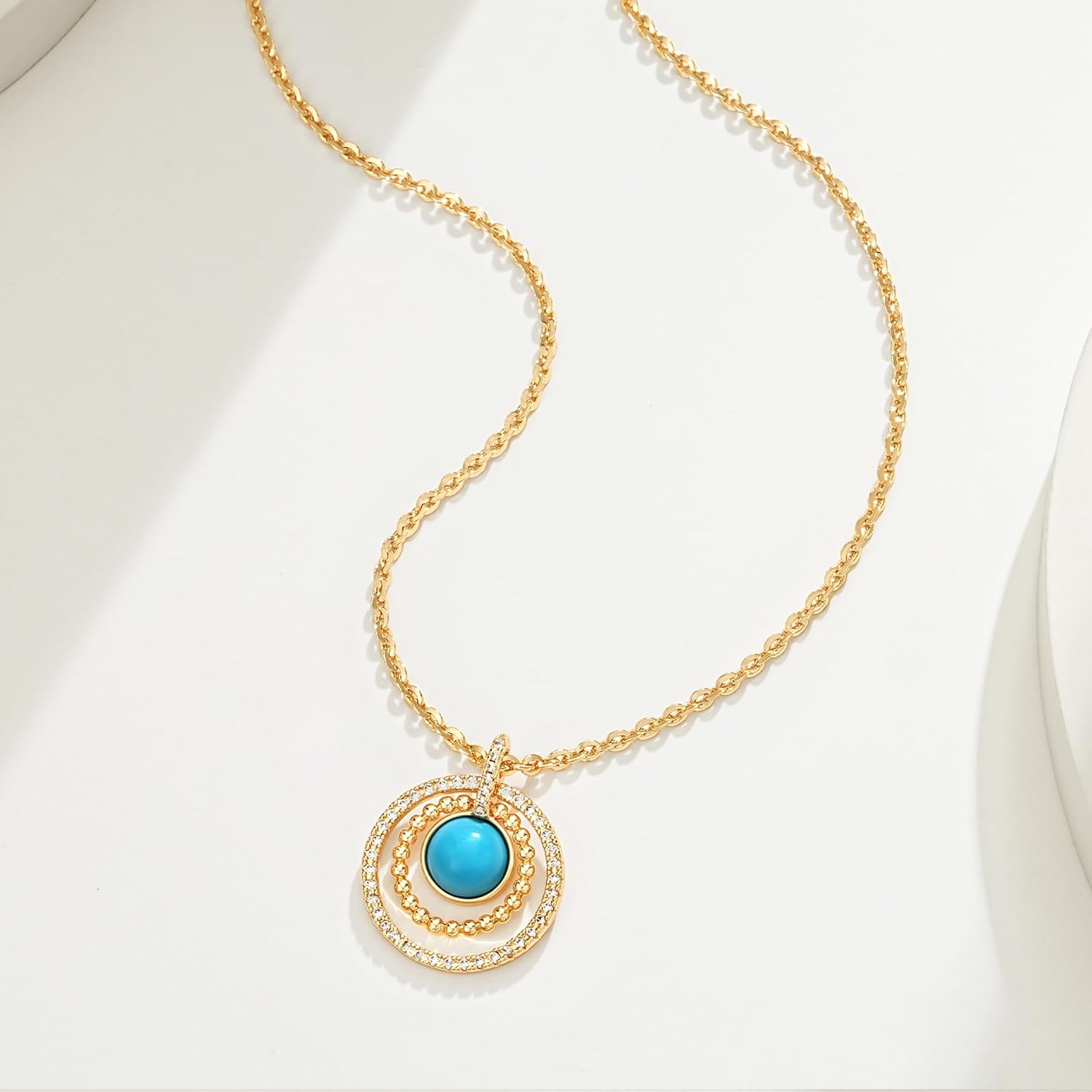 BENEIGE Necklace for Women Dainty Pendant, Charm Necklace with 14K Gold Plated Versatile Jewelry Gift for Everyday, Party for Women - Image 5