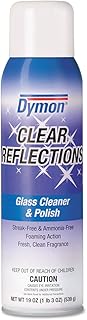 Dymon 38520 Clear Reflections Aerosol Mirror/Glass Cleaner, 19 Oz, 12/Carton