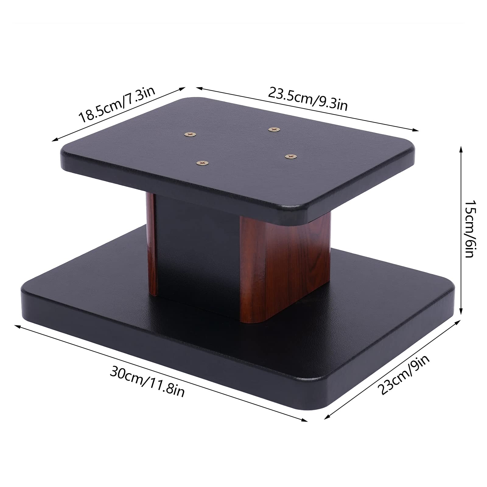 Supporti per altoparlanti in legno, supporto universale piccolo per Home Theater e audio HiFi, rack per altoparlanti audio da pavimento per una migliore esperienza di ascolto